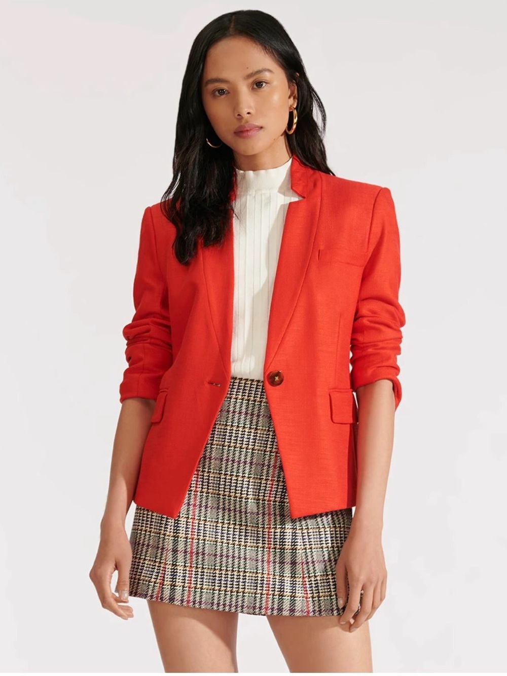 Veronica Beard Farley Dickey Jacket Red